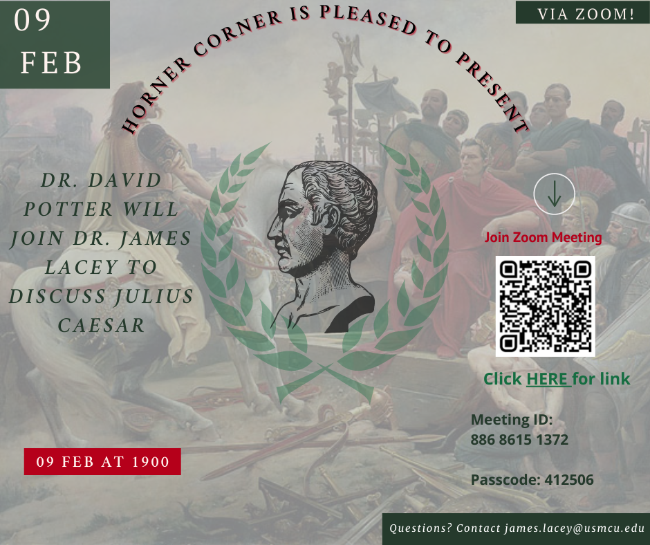 Horner Corner, 9 Feb 2022   Topic: Caesar