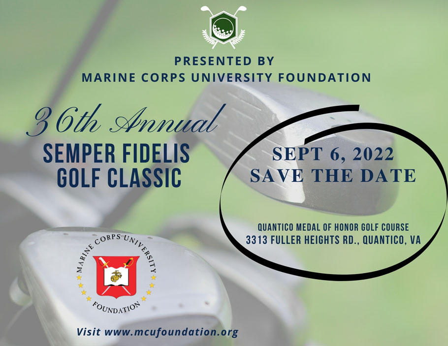 Save the Date for the 2022 Semper Fidelis Golf Classic!