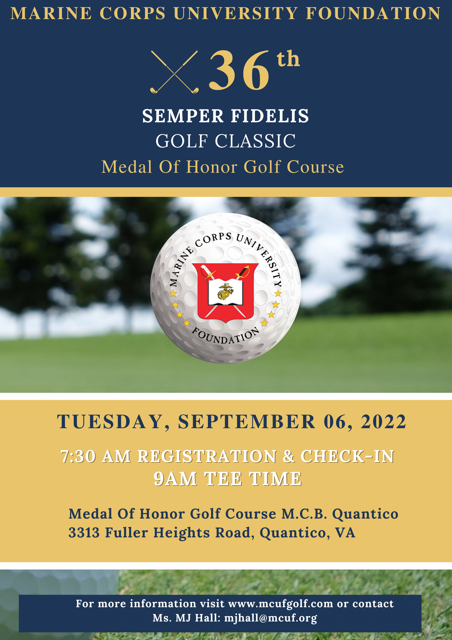 Registration open for the 2022 Semper Fidelis Golf Classic!