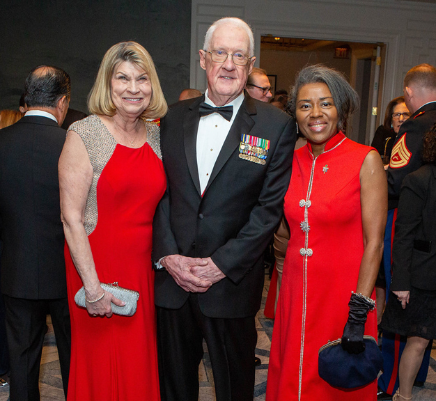 Honoree Lt.Gov Winsome Earle-Sears, with Mrs. Pat Mills and LtGen Mills, USMC (Ret), prior to the event starting.
