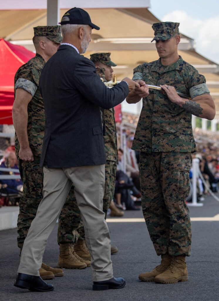 MCUF Awards the Colonel I. Robert Kriendler Memorial Award at OCS Graduation