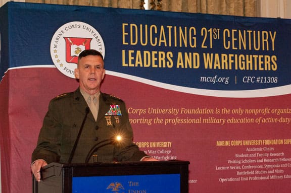 Lieutenant General John M. Jansen, USMC was the Military Guest of Honor.