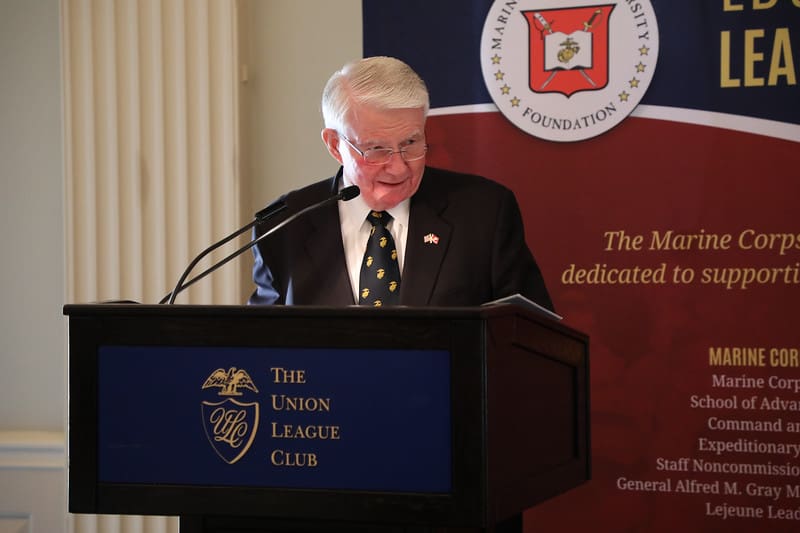 Mr. Joseph Murphy speaking at the Maj Gen John H. Russell Leadership Award Luncheon.